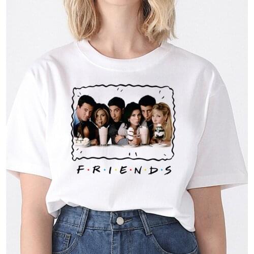 Women T-shirts Tops Femme Clothes Female T-shirt Harajuku Summer 90s Tshirt Streetwear T-shirts New Friend Tv Show Tshirt