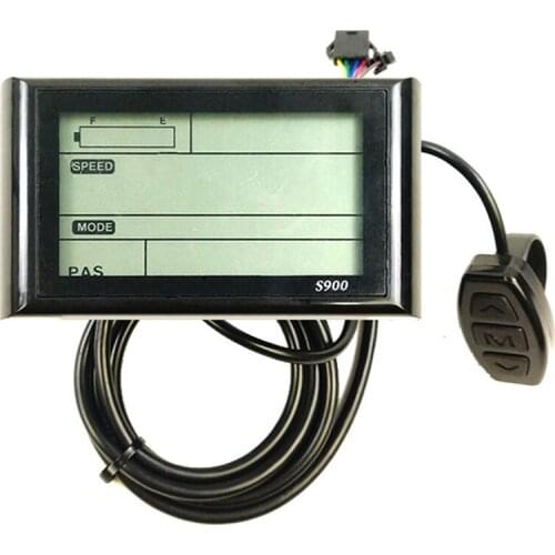 Electric Bicycle LCD-S900 Display 36V 48V Electric Bike Ligent Control Panel SM with Light Plug Accessories