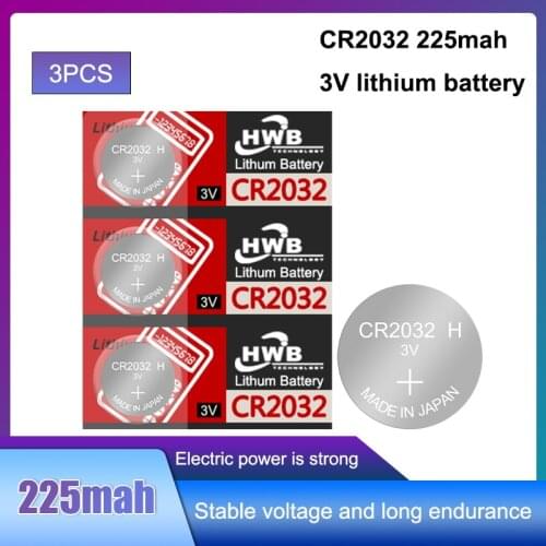 3PCS FOR maxell 3V CR2032 2032 Coin Cell Button Battery High Capacity ECR2032 KL2032 5004LC Lithium Battery