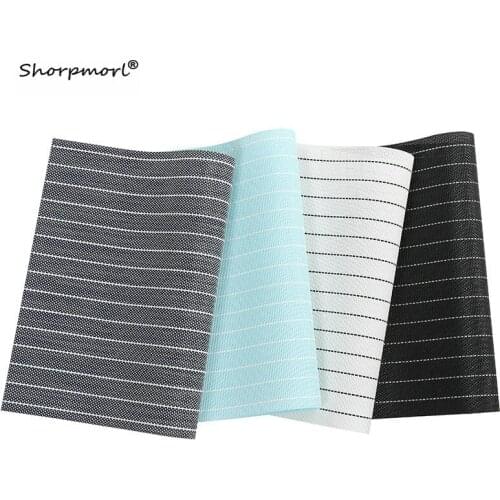 30x45cm Home Decor Vinyl Table Mat Stain Resistant Anti-slip Kitchen Dining Coaster Pad Washable Japanese PVC Table Placemats