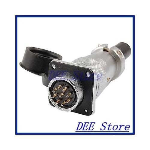 AC 250V 10A 9 Pins Aviation Circular Connector Adapter