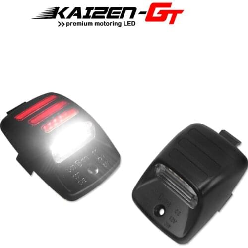 Error Free 6000K Xenon White LED Car License Plate Lights w/Red DRL For 2005-2015 Toyota Tacoma, For 2000-2013 Toyota Tundra 12V