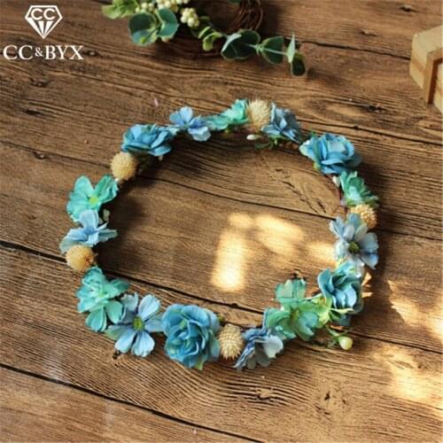 CC Wedding Jewelry Tiaras And Crowns Garland Hairbands Engagement Hair Accessories For Bride Seaside Beach Forest Style mq032