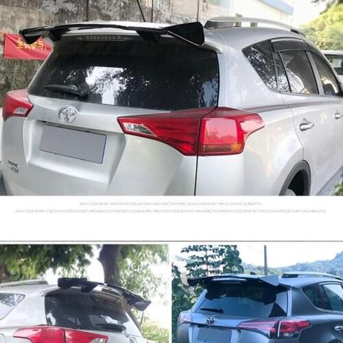 CEYUSOT For Universal Roof GT Spoiler Accessories NEW OLD Toyota RAV4 Hatchback Car Window Rear Lip Glossy Black WING Tail 2009
