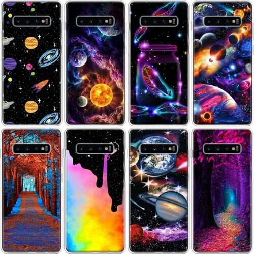 Star Space Phone Case For Samsung GalaxyA51 A71 A50 A70 A80 A10S A20S A20E A21 A30 A40 A41 A01 M30S A6 A7 A8 A9 A10Plus Cover