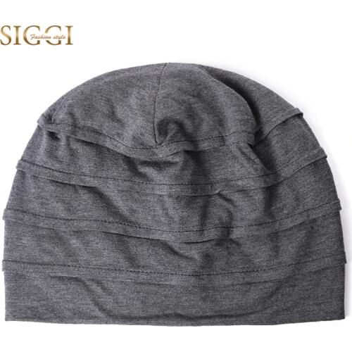 FANCET Spring Unisex Beanies Skullies Solid Cascading Hedging Cap Soft Thin Elastic Casual Bonnet Cancer Hat For Men Women 99047