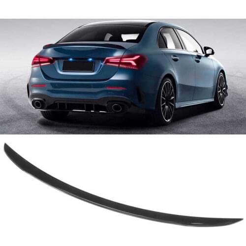 Glossy Black For A35 Style High Kick Trunk Lid Spoiler Wing for Mercedes-Benz A-Class V177 4-Door 2019-2020
