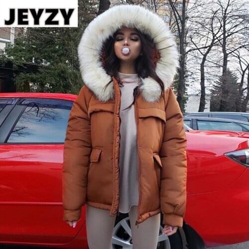 JEYZY Women's Parkas With Fur