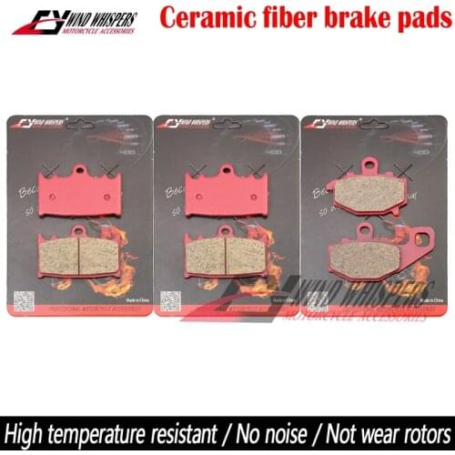 Motorcycle Ceramic Front Rear Brake Pads For Kawasaki ZR 400 Zephyr 1997-2001 ZZR 400 ZZR400 1993-1999 ZZR 600 ZZR600 1993-2007