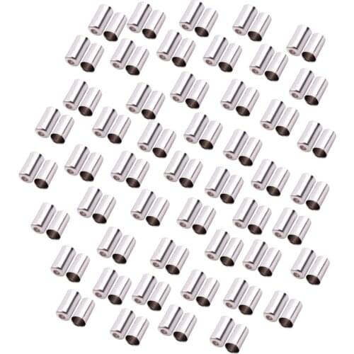 100pcs Gaines Cable cap Fixing Brake Speed 5mm Metal Silver for Bike