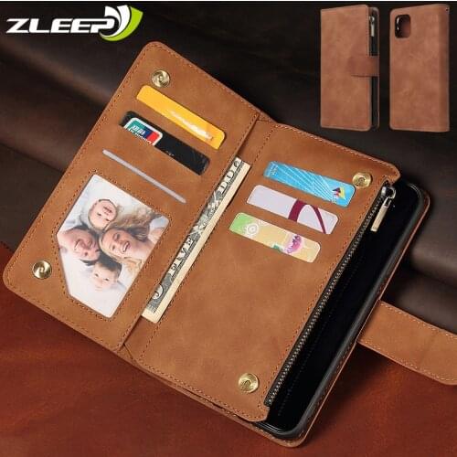 Leather Zipper Case For Samsung Galaxy A91 A81 A71 A51 A41 A21 S A31 A01 A11 Note10 S10 Lite A10 A20 E A30 A40 A50 A70 S Cover