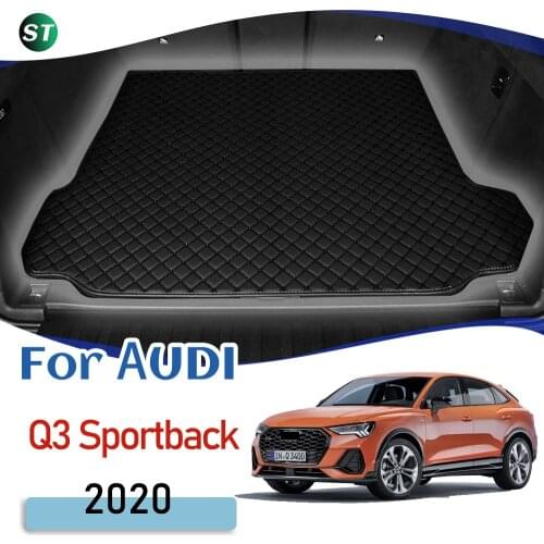 For Audi Q3 Sportback 2020 Leather Car Trunk Mat Trunk Boot Mat Liner Pad Cargo pad Carpet Tail Cargo Liner Sline