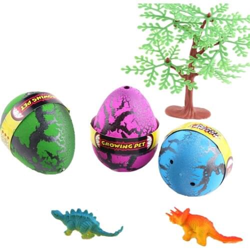Creative toys Water growing Hatching Inflation Dinosaur egg model Magic toys Brinquedos kid toys Dino egg doll Educational Toys