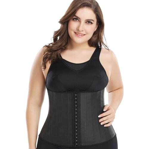 Latex Waist Trainer 25 Steel Bone Women Binders And Shapers Corset Modeling Strap Body Shaper Colombian Girdles Slimming Belt