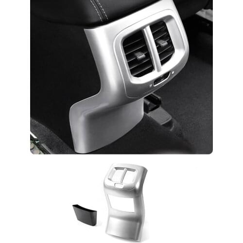 MOPAI Car Interior Armrest Box Rear Panel+Storage Box Frame Cover Cup Holder Stickers for Jeep Cherokee 2014 Up Car Styling