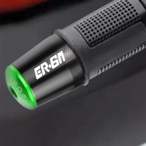 Motorcycle Handle Hand Bar End Grips Cap For Kawasaki ER6N ER-6N 2006 2007 2008 2009 2005 Handlebar Gear Balanced Plug Slider