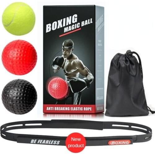 New Kick Boxing Reflex Ball Headband Fighting Speed Training Punch Ball Muay Tai MMA Exercise Equipment Accessories