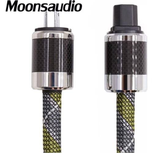 Silver Plated Schuko Mains Power Cable AC Extension Cord HIFI Audio Grade