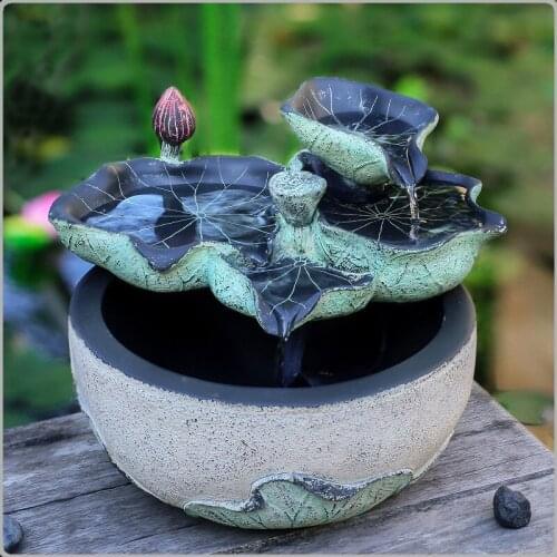 Water furnishing articles In the little fountains Small fish tank humidifier Landscape plants decorations for home decor