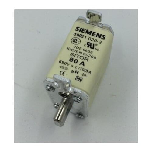 Fuses: 3NE1020-0 3NE1020-2 80A 690V NH00 / 3NE1021-0 3NE1021-2 100A / 3NE1022-0 3NE1022-2 125A 690V NH00 aR