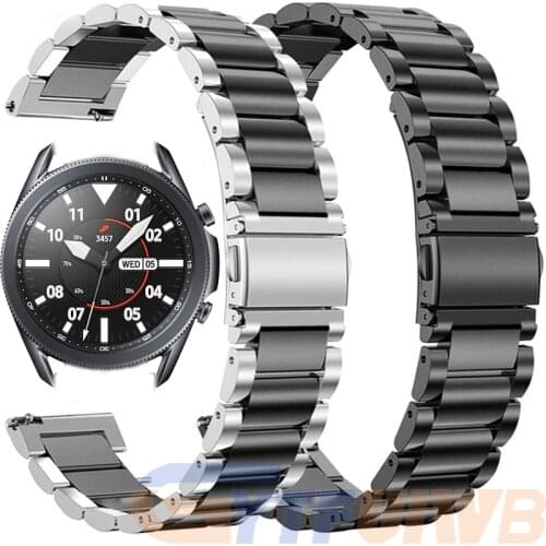 Stainless Steel Strap For Samsung Galaxy Watch 3 45MM LTE Smart Bracelets 22MM Replace Wrist Band For Galaxy Watch 46MM Gear S3