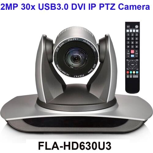 RTMP RTSP Onvif 1080p 30X Optical Zoom PTZ video conference RJ45 ip camera DVI with USB 3.0 interface