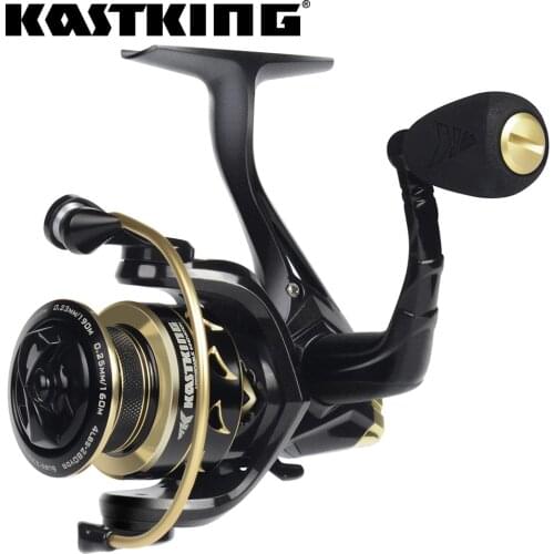 KastKing Valiant Eagle Gold Spinning Reel 6.2:1 High-Speed Gear Ratio Carbon Fiber Drag System Fishing Reel 7+1 Ball Bearings