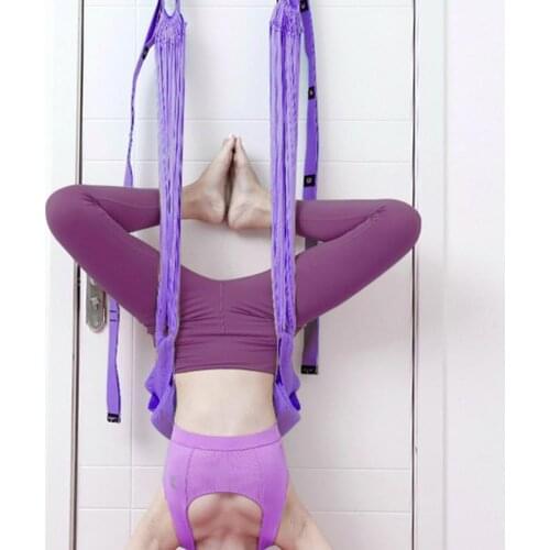 Bend down after lowering the waist training equipment yoga hammock wall rope handstand aerial yoga rope home stretch belt