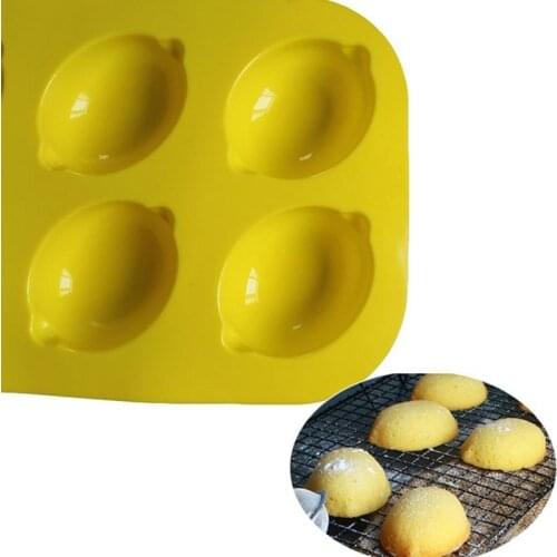 Lemon Silicone Mold For Cake Pastry Baking Chocolate Candy Fondant Bakeware Round Shape Dessert Mould DIY Decorating