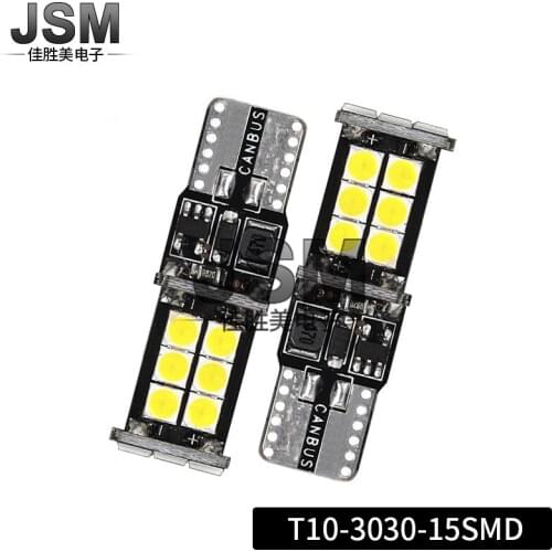 Led T10 3030 15smd Decoding Electrodeless Led Door Lamp, Width Indicator Lamp, License Plate Lamp Led Lights for Car