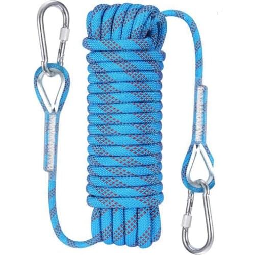 10M Rock Climbing Rope,10mm Diameter Climbing Rope,Escape Rope,Tree Climbing Rope,Rescue Parachute Rope,for Climbing,Etc