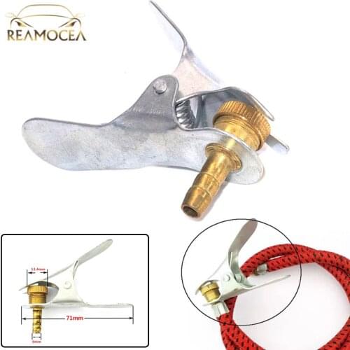 Reamocea 1Pc 6mm Zinc alloy Inflatable Clip Car Truck Tire Clamp Valve Air Pump Chuck Clip Tire Valve Collet Pneumatic Pump