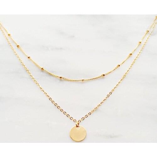 BOAKO Layered Necklace For Women 2020 Silver 925 Jewelry Necklace Charms Chains For Jewelry Choker Collier Bijoux Femme #10.10