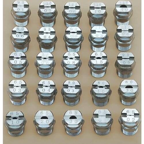 1 pcs 1/4" SS304 vee jet flat fan spray nozzle, Industrial / factory cleaning, dust removal nozzle