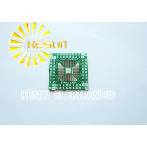10PCS QFP64 QFN64 turn DIP64 0.5MM 0.8MM IC adapter Socket / Adapter plate PCB
