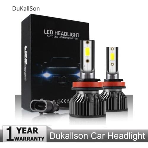 2PCS Car Headlight Mini Lamp H11 Bulbs H8 H7 H9 Headlamps Kit 9005 HB3 9006 HB4 6000k Fog light 12V 24V Fog Lamp M2 12000LM