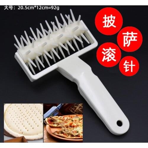 2 Style Baking Tools DIY Plastic Pizza Cookies Dough Roller Pastry Pie Needle Wheels Cutter Sewing Machine Bread Hole Punch