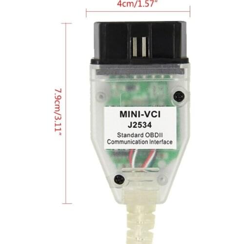 Automotive Diagnostic Test Cable Mini Vci Cable Supporting J2534 Auto Scanner OBD OBD2