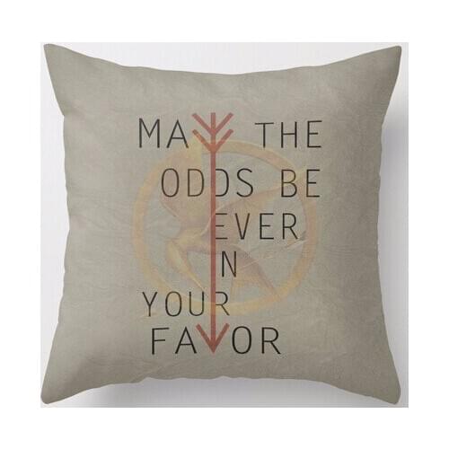 Free Shipping Hot Sale The Hunger Games Vintage Style Zippered Two Sides Throw Pillowcase Soft Comfortable Bedding Sets