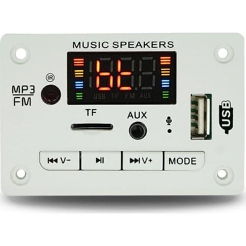 Wireless Bluetooth 5.0 MP3 WMA Decoder Board 12V Audio Module Support USB TF AUX FM Recording function For Car accessories