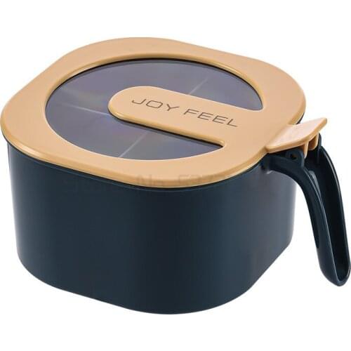 Household seasoning box rectangular Chicken salt storage box seasoning bottle combination set kitchen supplies four in one