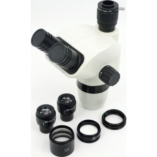 FYSCOPE 2X-90X 3.35X-90X Zoom Simul-Focal Trinocular Stereo Microscope Body with Standard 76mm Mount Size