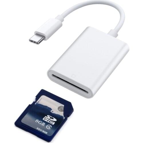 SD Card Reader USB C Type C to Camera SD Card Reader Adapter Cable for MacBook Samsung Galaxy S9/S8 Huawei P20 Pro Cellphone