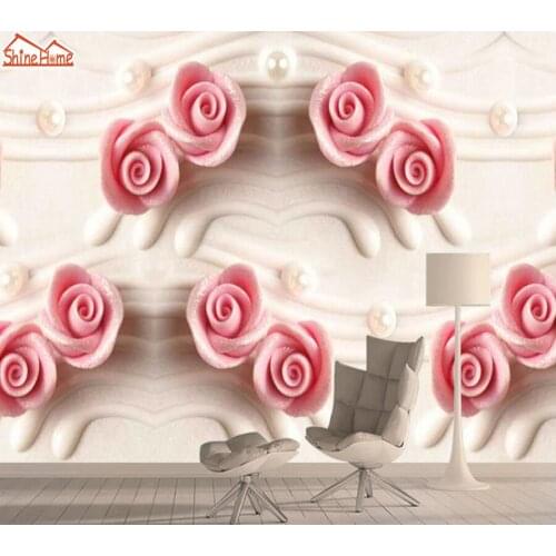 Contact Wall Paper Papers Home Decor Nature Wallpapers 3d Photo Mural Wallpaper for Living Room Murals Walls Paper Roll Red Rose