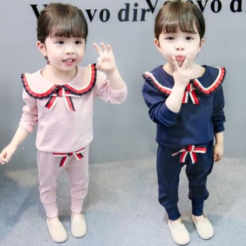 0~4Years Girls Suit Baby Spring Two-piece Suit Children Fashion Suit Spring and Autumn Fashion/leisure/sports/long Sleeve Suit