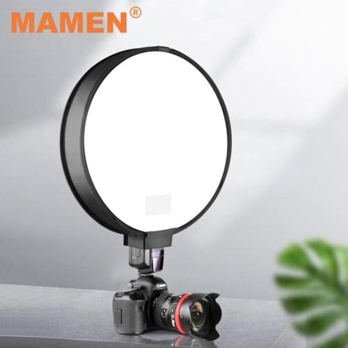 MAMEN 30cm/40cm Round Softbox Flash Diffuser Light Diffuser Reflector For Canon Sony Nikon DSLR Camera Universal