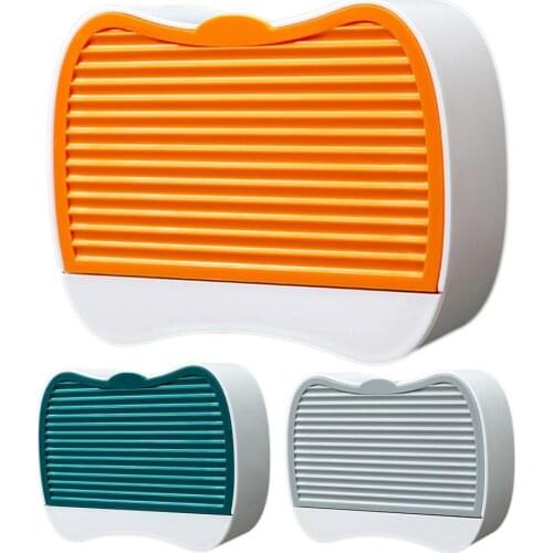 Soap Dish Flexible Waterproof Eco-friendly Plate Drain Tray Sponge Holder for Bathroom sponge