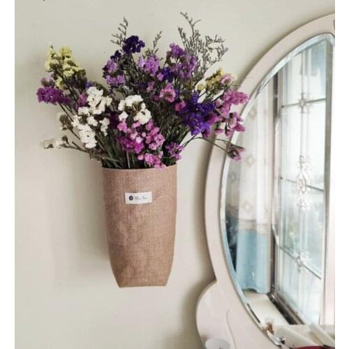 Wall Hanging Bags Organizadores De Closet Flower Basket Wall Decoration Rangement Dressing Organisateur Bathroom Hanging Pockets