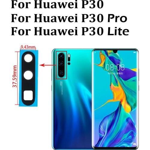 New For Huawei P40 Lite 5G P40 Lite E P40 P30 Lite P20 Pro Back Rear Camera Glass Lens with Glue Replacement Parts +Tools