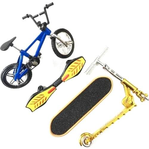 Finger Bicycle Finger Skateboard Toy Set Bicycle+Skateboard+Vitality Board+Scooter